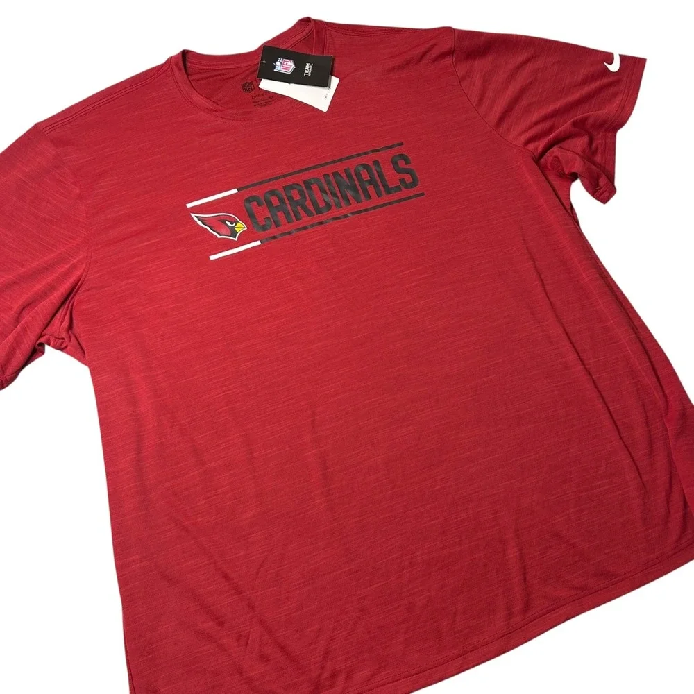 NEW Arizona Cardinals Dri Fit T Shirt Men 3XL Red Nike Football NFL Team Apparel